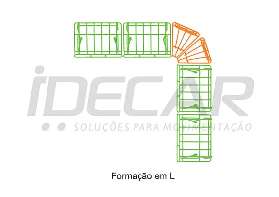 EXPOSITOR RETO PARA FRUTAS, VERDURAS E LEGUMES - IDFLV02 - 2
