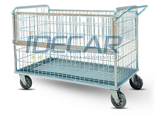 CARRINHO ABASTECIMENTO FUNDO GRANDE COM PORTA - ID535GP