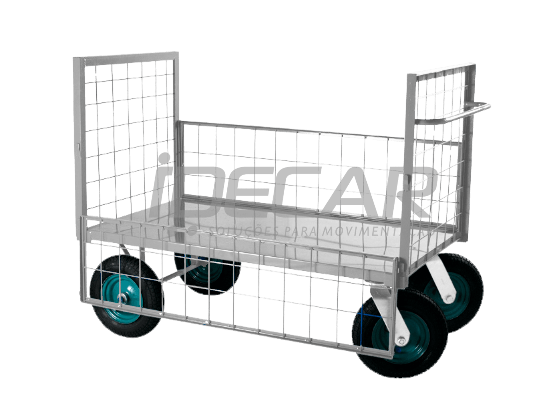 CARRINHO PLATAFORMA COM ABAS E PORTA ARTICULÁVEL - ID690